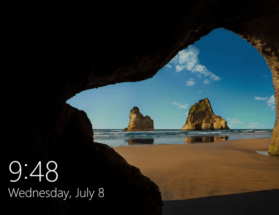 Windows 10 lock screen after successfully repairing error 0xc000000d