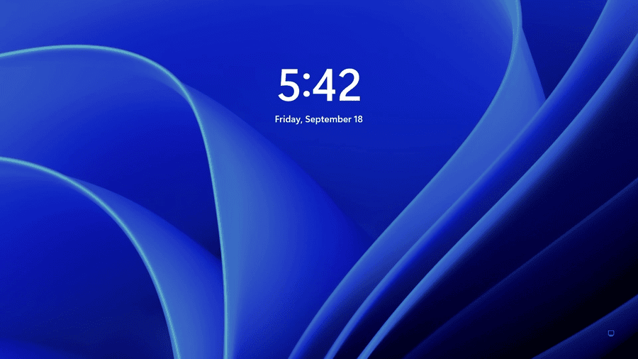 Windows 11 lock screen after fixing 0xc000014c