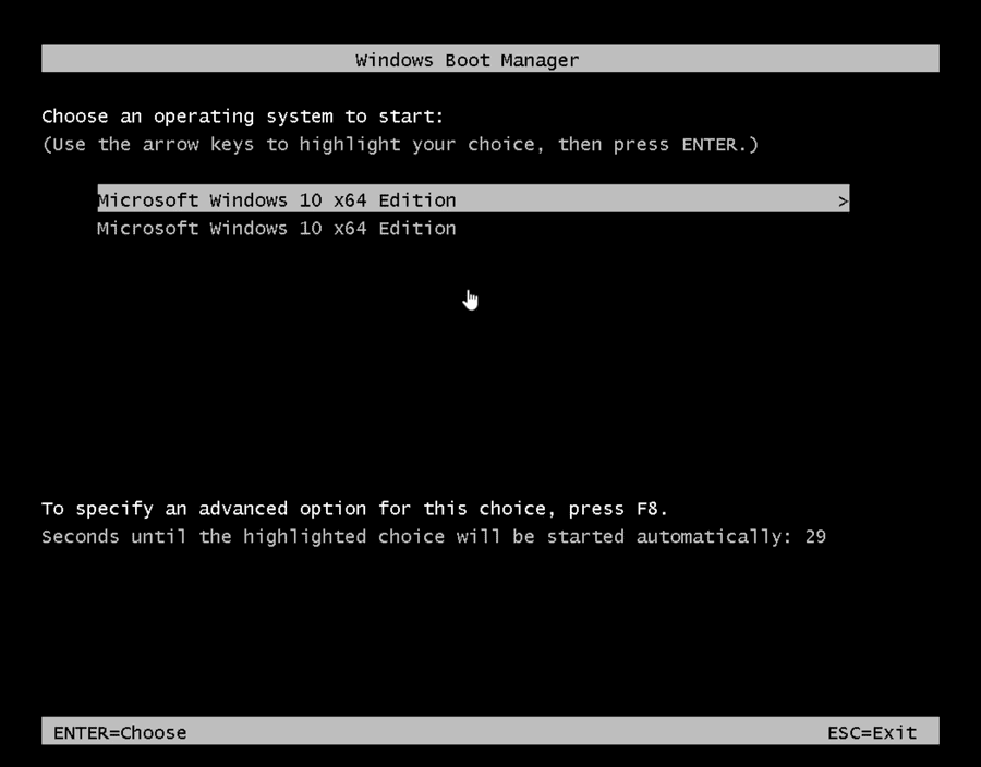 Windows Boot Manager after boot repair